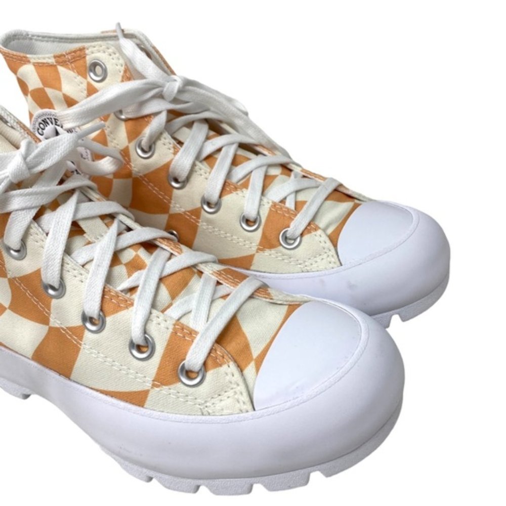 Converse Ctas Lugged High Top Sneakers Women's Size Orange Candy Canvas A10018C - Picture 5 of 10